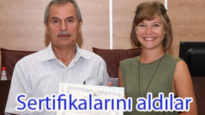  Sertifikalarını aldılar