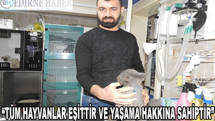 'TÜM HAYVANLAR EŞİTTİR VE YAŞAMA HAKKINA SAHİPTİR'