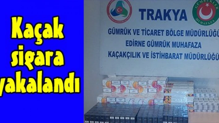Kaçak sigara yakalandı