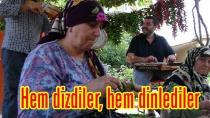 Sazlı sözlü biber kurutma