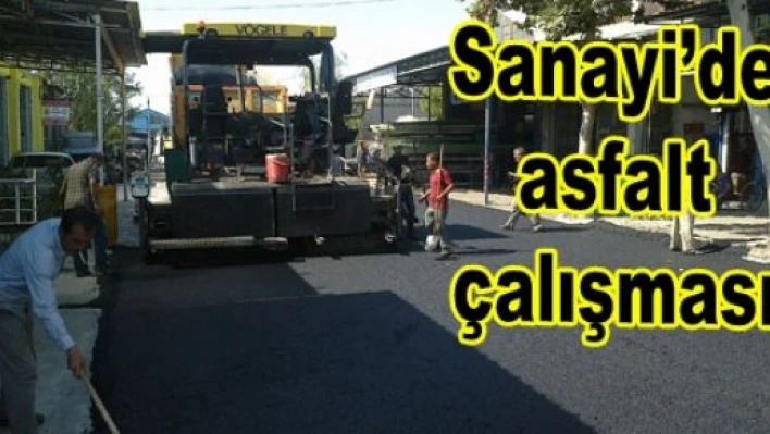  Sanayi çarşısına yeni asfalt