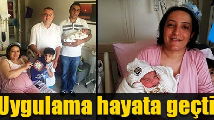Bebeklerin kıyafetleri belediyeden