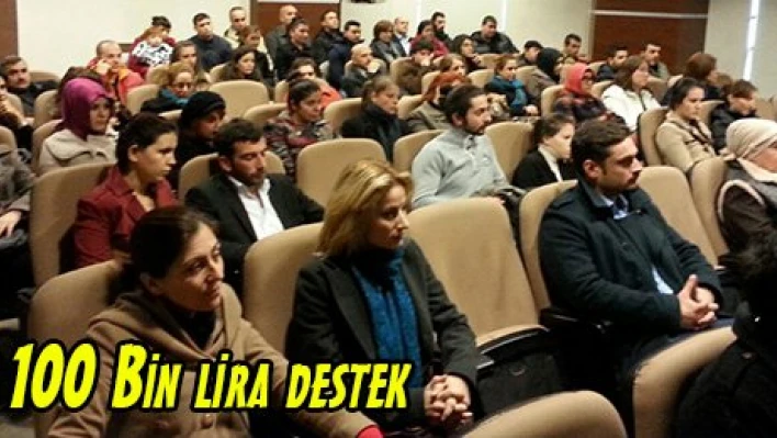 100 Bin lira destek