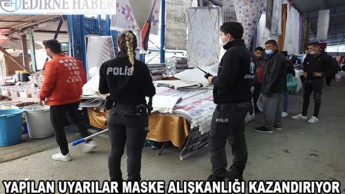 Yapılan uyarılar maske alışkanlığı kazandırıyor