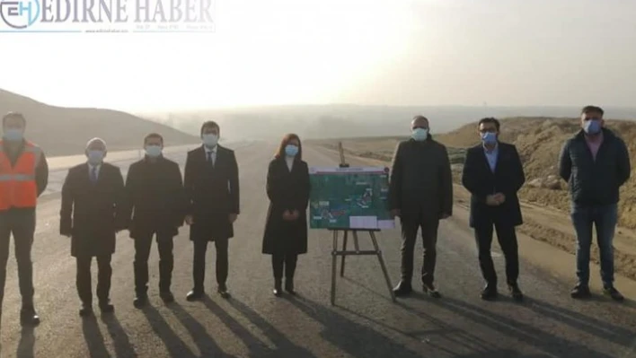 Aksal, Edirne-Kırklareli arasındaki bölünmüş yol çalışmalarını inceledi
