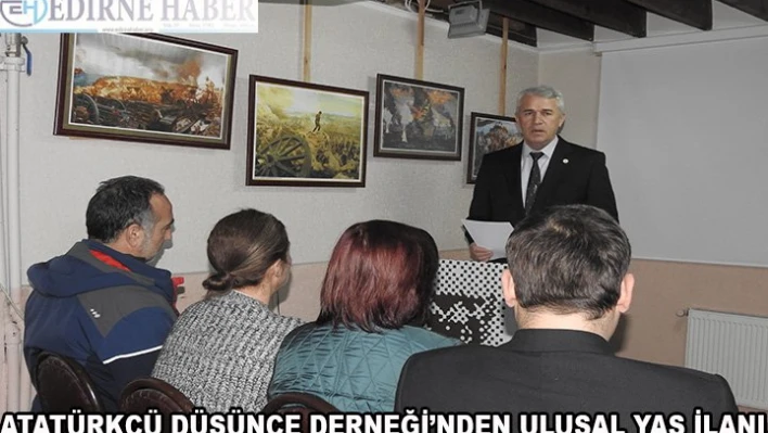 ADD'den ulusal yas ilanı