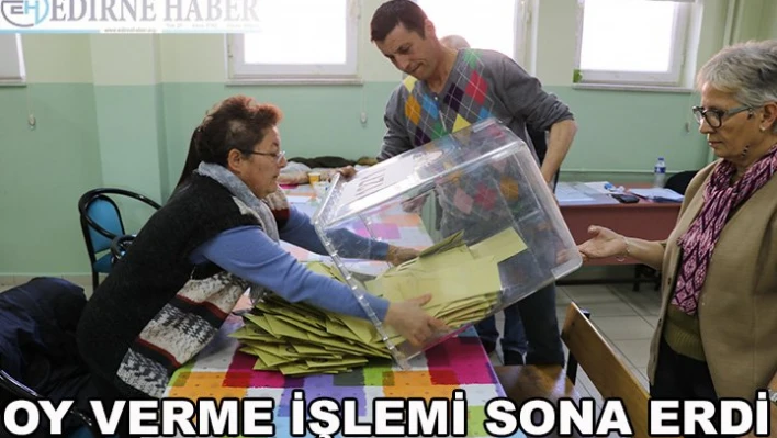Oy verme işlemi sona erdi