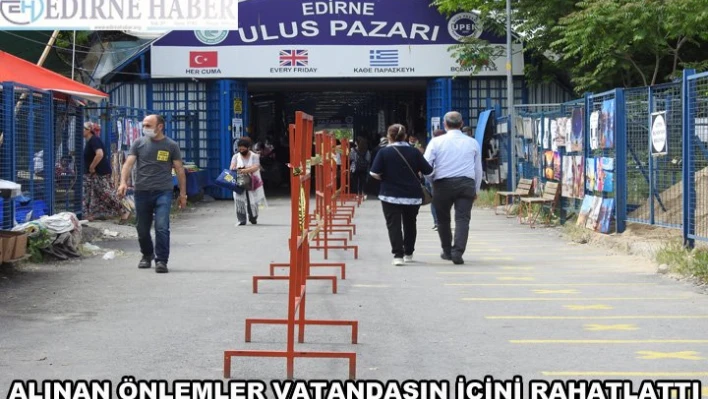 Ulus Pazarı'nda alınan önlemler vatandaşların içini rahatlattı