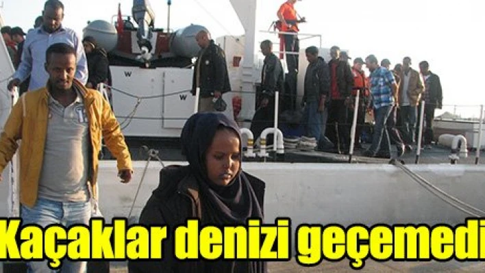 Kaçaklar Denizi geçemedi