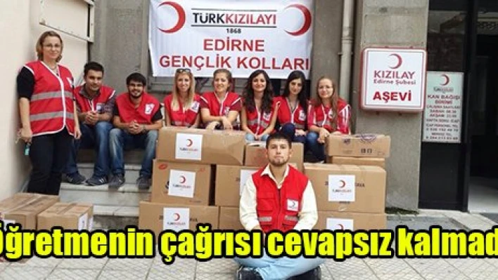 Öğretmenin çağrısı cevapsız kalmadı