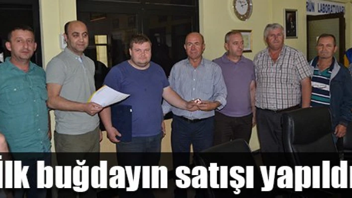 İlk buğday satıldı