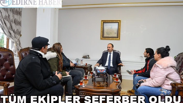 Tüm ekipler seferber oldu