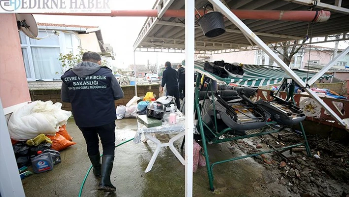 Kırklareli'nde taşkının ardından hasar tespit çalışmaları başlatıldı
