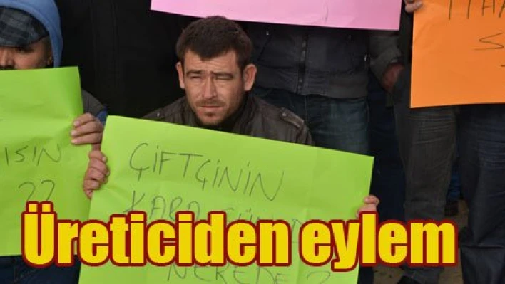 Çeltik üreticilerinden protesto