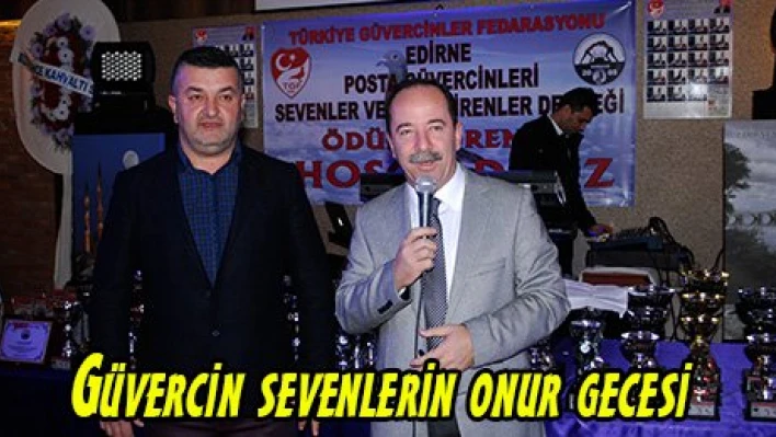 Güvercin sevenlerin onur gecesi