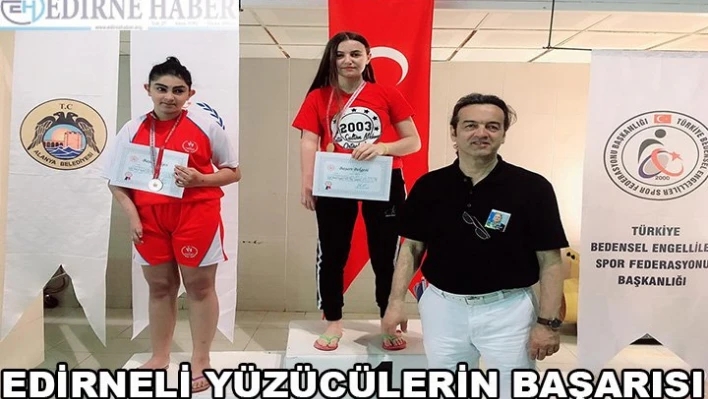 Edirneli yüzücülerin başarısı