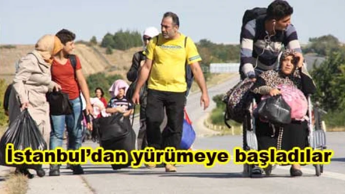 Yine yürüyüşe geçtiler