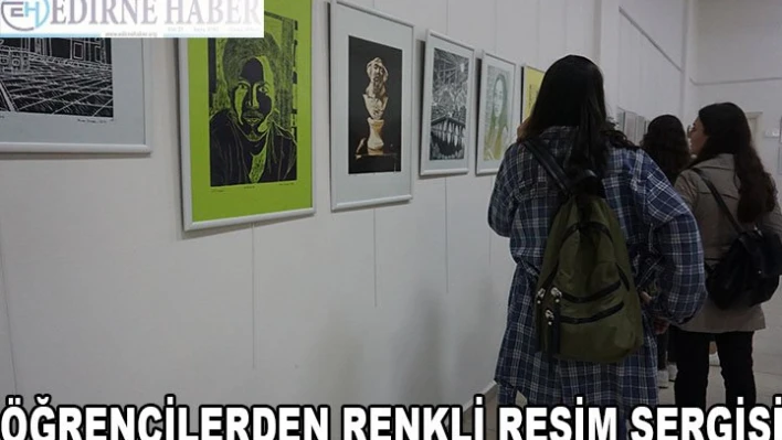 ÖĞRENCİLERDEN RENKLİ RESİM SERGİSİ