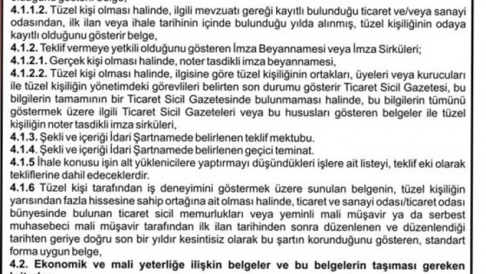 İLLER BANKASI ANONİM ŞİRKETİ İHALE DAİRESİ BAŞKANLIĞI