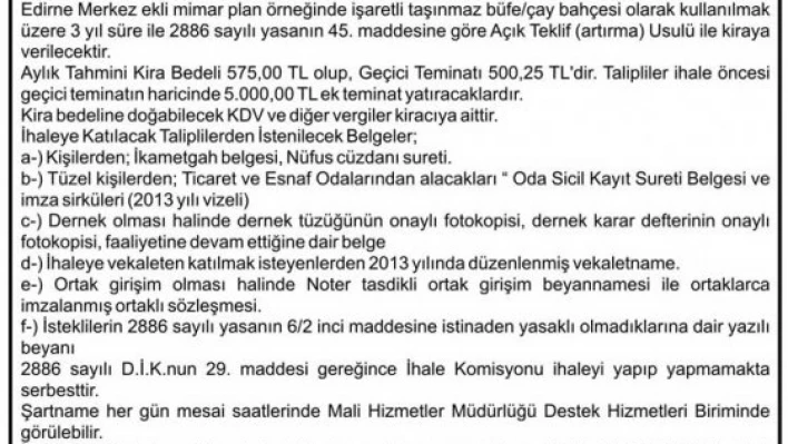 EDİRNE BELEDİYE BAŞKANLIĞI