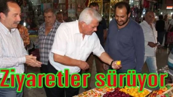 Esnaf ziyaretleri sürüyor.
