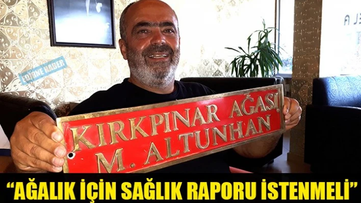 'Ağanın sözü senettir'