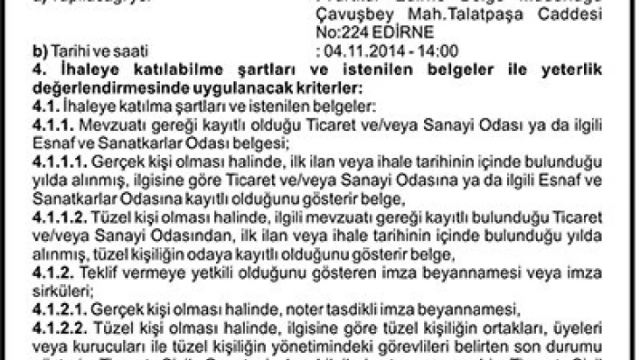 Yüksek Öğrenim Kredi ve Yurtlar Kurumu Edirne Bölge Müdürlüğü