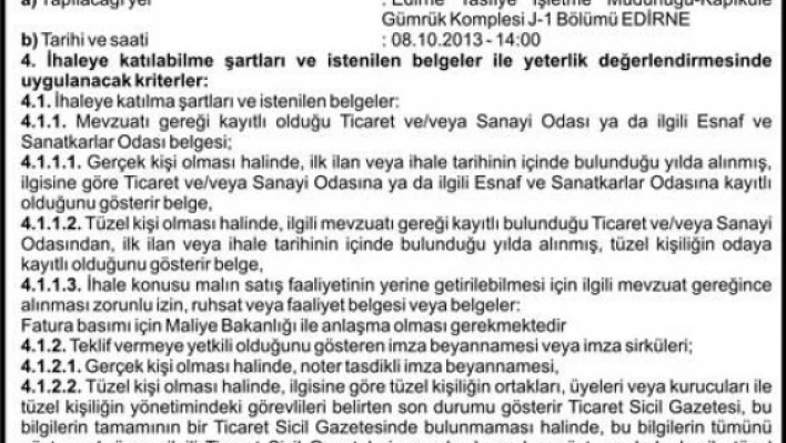 200.000 adet fatura ve 600 cilt ambar makbuzu alım işi