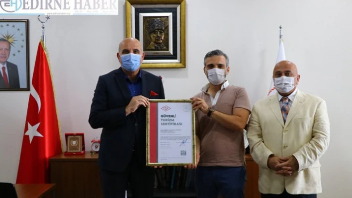2 otele 'güvenli turizm sertifikası' verildi