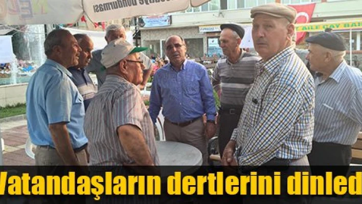Yangın alanını inceledi