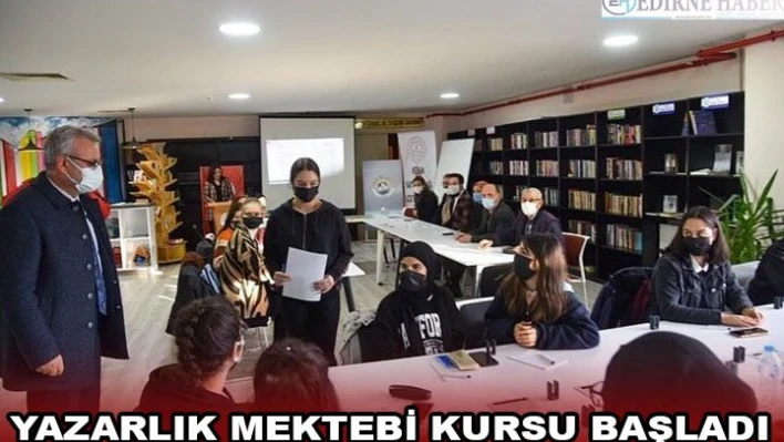 Yazarlık Mektebi Kursu başladı