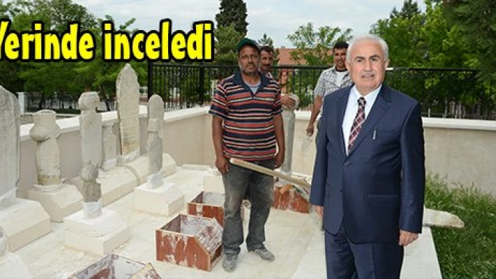 Yerinde inceledi