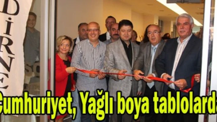  Cumhuriyet, yağlı boya tablolarda