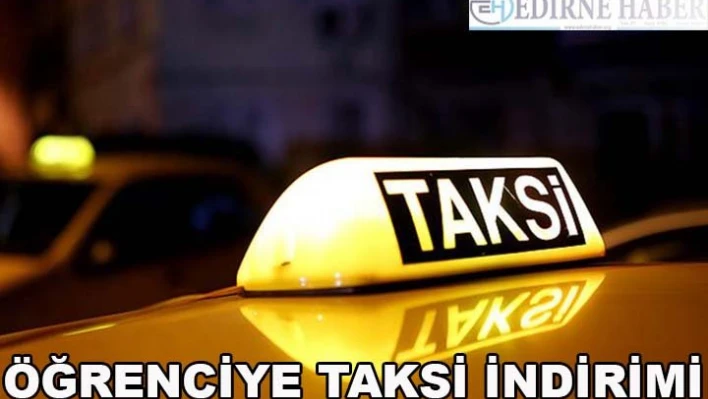 Öğrenciye Taksi indirimi