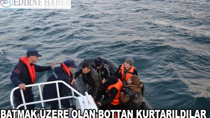 Göçmenler son anda kurtarıldı