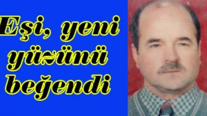 Eşinin yeni yüzünü görünce mutlu oldu 