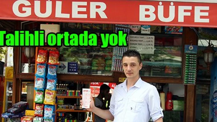 Talihli ortada yok