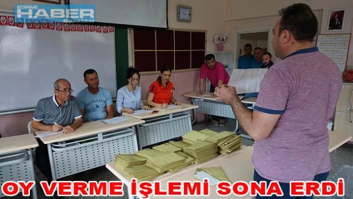 Oy verme işlemi sona erdi