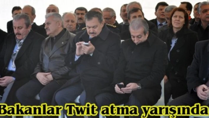 Bakanlar Twit atma yarışında 