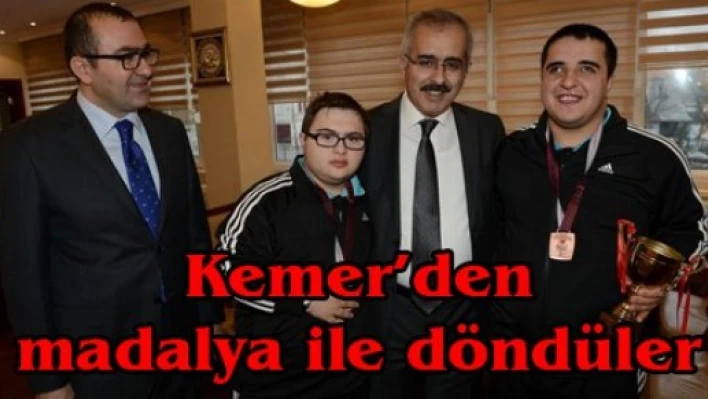 Kemer'den madalya ile döndüler