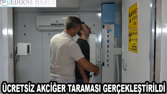 Ücretsiz akciğer taraması gerçekleştirildi