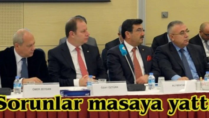 Sorunlar masaya yattı
