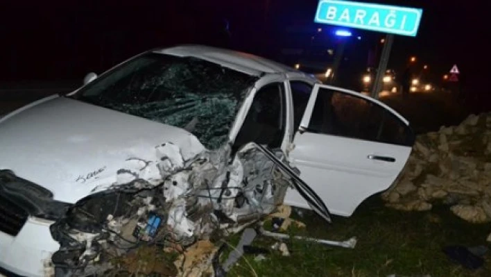 Barağı'da kaza, 1 ölü 1 yaralı