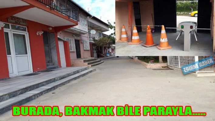 Bakmak bile parayla