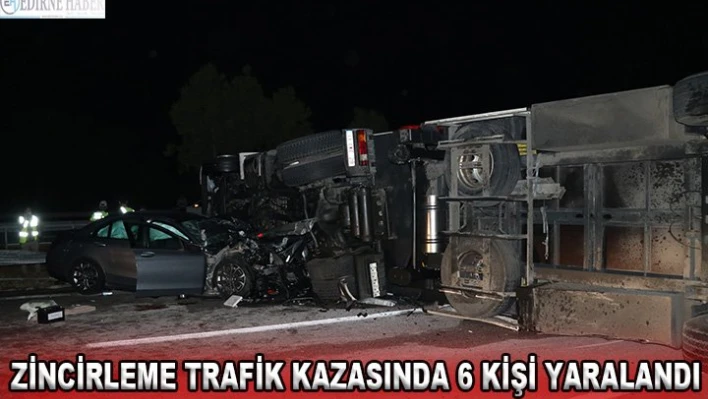 Zincirleme trafik kazasında 6 kişi yaralandı