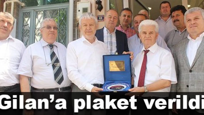 ETSO'dan yılın Ahisine plaket