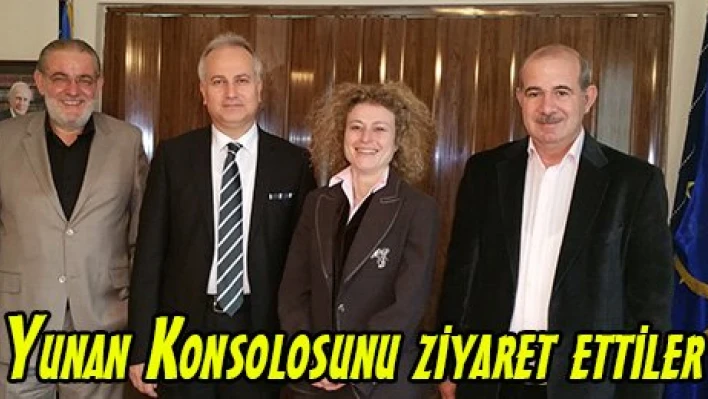 Yunan Konsolosunu ziyaret ettiler
