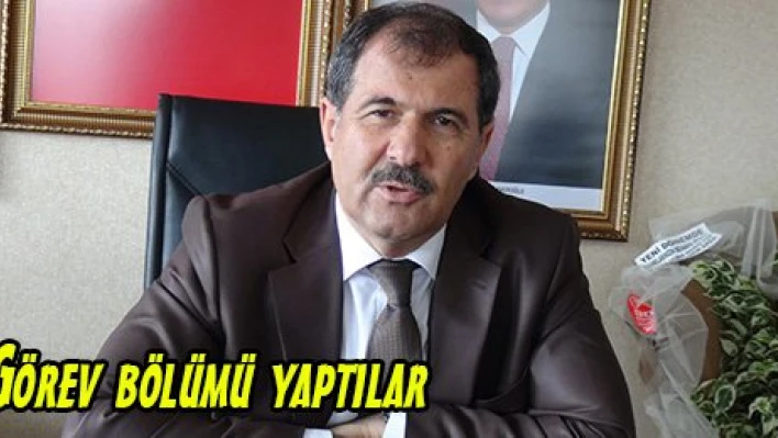 Görev bölümü yaptılar