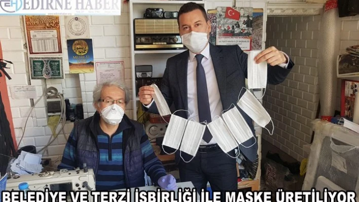 Belediye ve terzi işbirliği ile maske üretiliyor