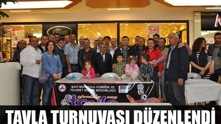 Tavla turnuvasında buluştular